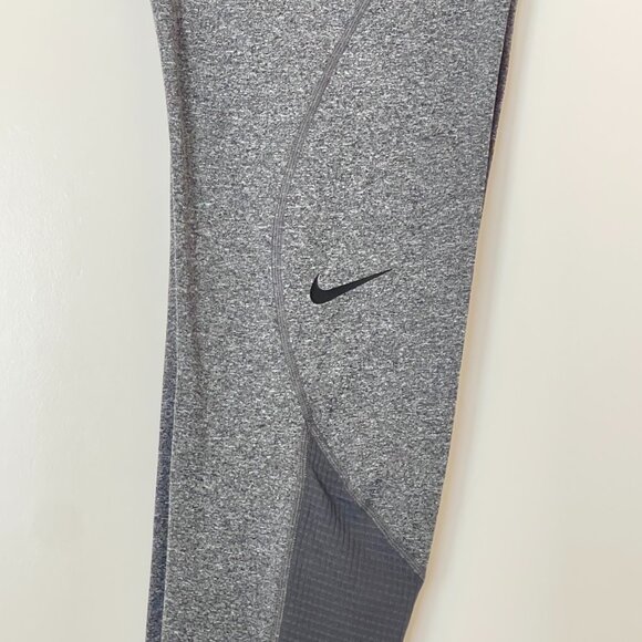 New Nike Small Pro Gray Leggings Dri-Fit - Picture 4 of 9